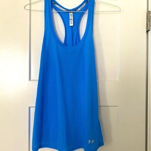 Under Armour Women’s HeatGear Blue Tank, L